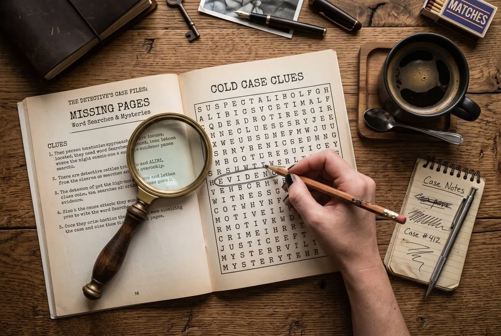 Verdacht — finde den Mörder in den Buchstaben